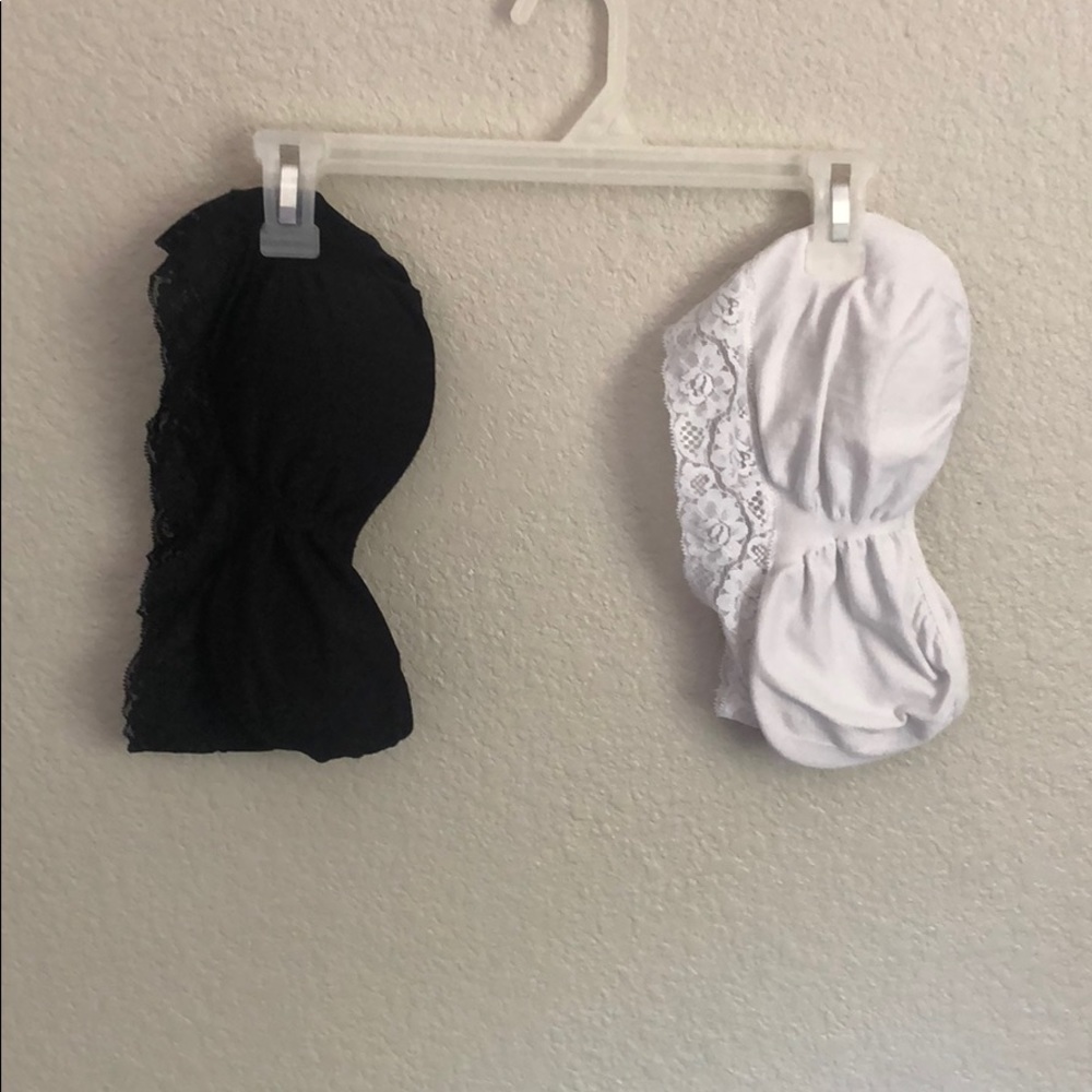 Wireless strapless bras